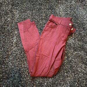 HKM Burgundy Knee Patch Breeches